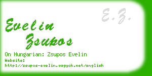 evelin zsupos business card